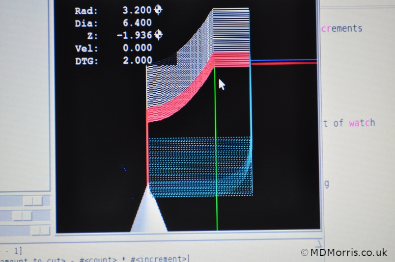 Making a watch case (part11), cutting the ellipsoid into the top section