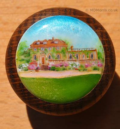 Farm House Miniature Painting and Cloisonné Enamel