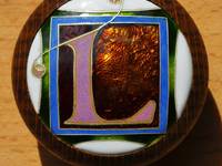 Illuminated Letter-L Cloisonné Enamel by Mark Morris