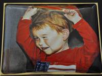 Oliver, A Toddler Portrait Miniature Enamel Painting by Mark D Morris