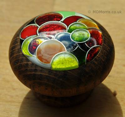 Red and White Grapes Cloisonné Enamel - side view