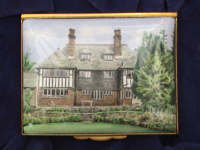 Westmount - Miniature Enamel Painting by Mark D Morris