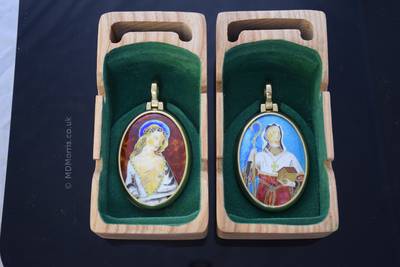 The chorister medals in their presentation boxes