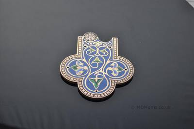 Bottom Piece of Enamel Cross