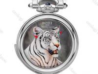 Snow tiger miniature painting by Bovet