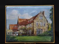 Country House - Enamel Miniature Painting by Mark D Morris