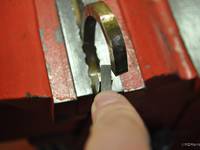 Flattening the joint to make a good solder joint