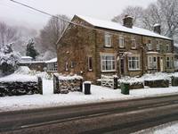 Our house in the snow