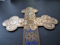 Enamel Cross finish engraving