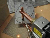 Spot welding the pieces together