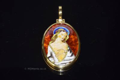 St. Cecilia Enamel Medal