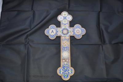 Whole cross from the top down view