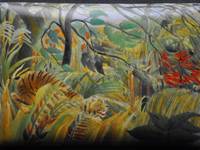 Tropical Storm with a Tiger (Surprised!) - Enamel reproduction by Anthony Phillips & Mark D Morris