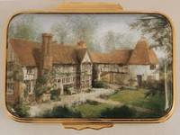 An Enamel Miniature Painting of an Old Property by Anthony Phillips